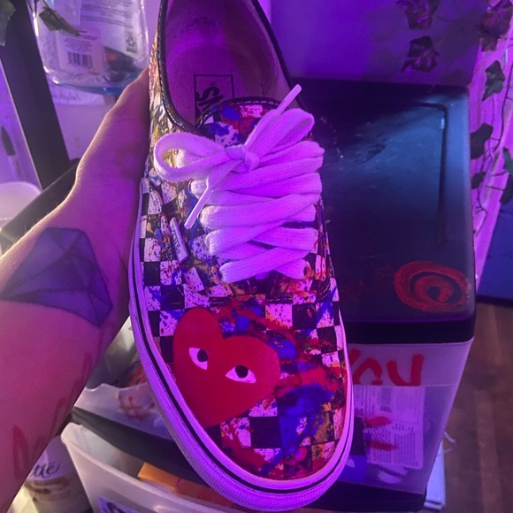 Custom one of one comme de garçons vans - Picture 2 of 5